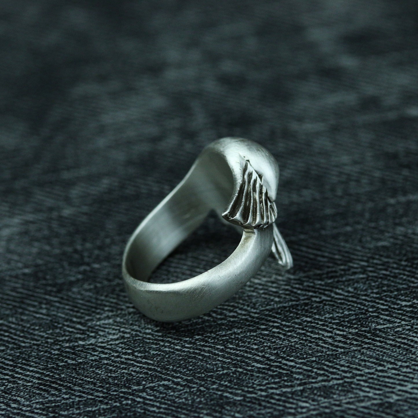 Peace dove 925 silver ring, dove wings simple abstract 925 silver ring, personalized flying bird ring jewelry-Craftsmen made