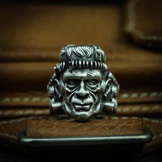 Biohazard Symbol Ring - 925 Sterling Silver Punk Subculture Jewelry - SATANHORN