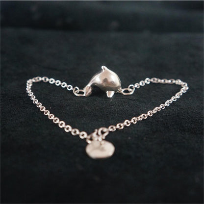 Dolphin 925 Silver Bracelet,Ocean Men/Women's Bracelet,silver accessory,Solid Sterling Silver ID Men's Bracelet-Craftsman made - SATANHORN