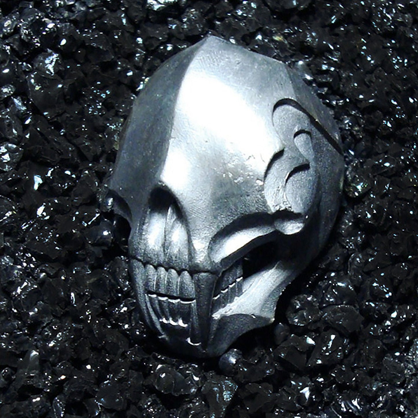 Armor skull ring, 925 sterling silver ring, faceless skull ring, faceless skull jewelry, gothic jewelry-handmade