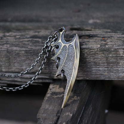 Angel Wings 925 Silver Pendant, Devil Wings Silver Pendant, Dragon Wings Sterling Silver Pendant-Craftsmen made - SATANHORN