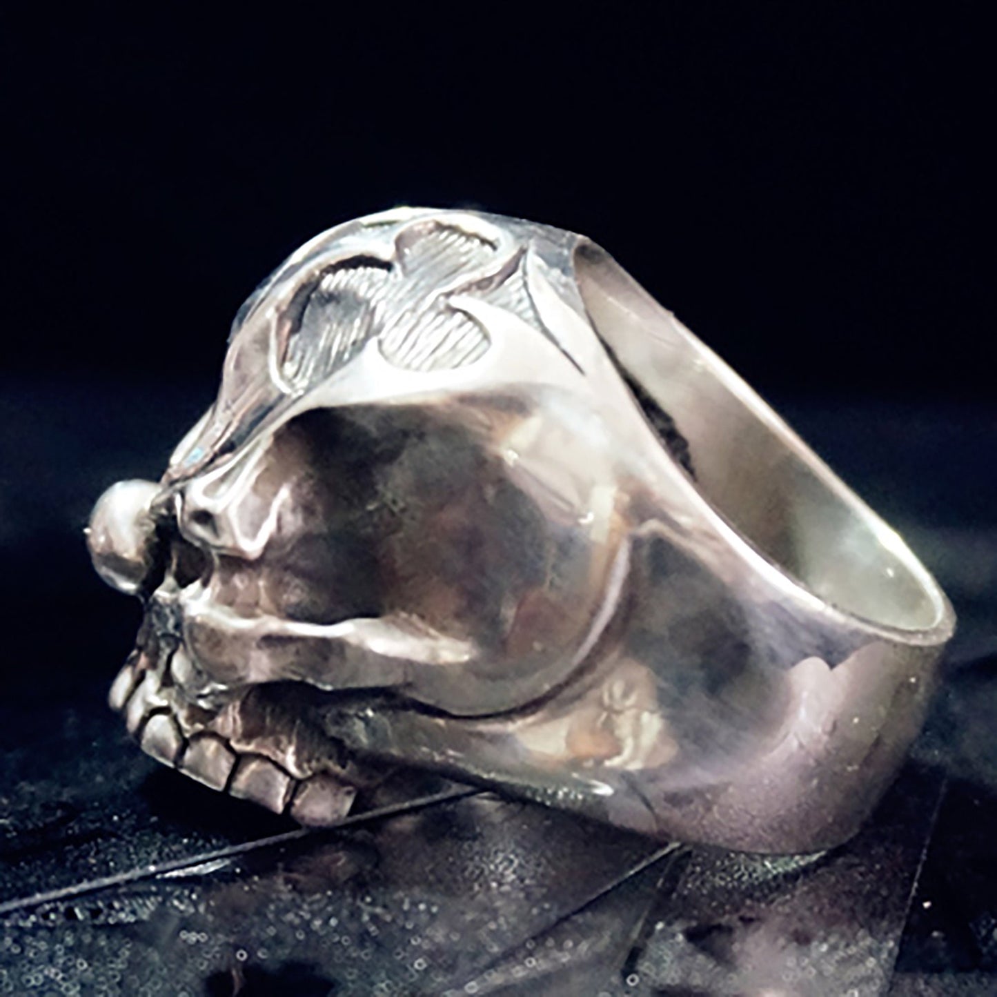 Joker Skull Ring , Clown Skull ring Jewelry,Sterling Silver skull ring,Clown ring,horror ring, halloween ring-handmade