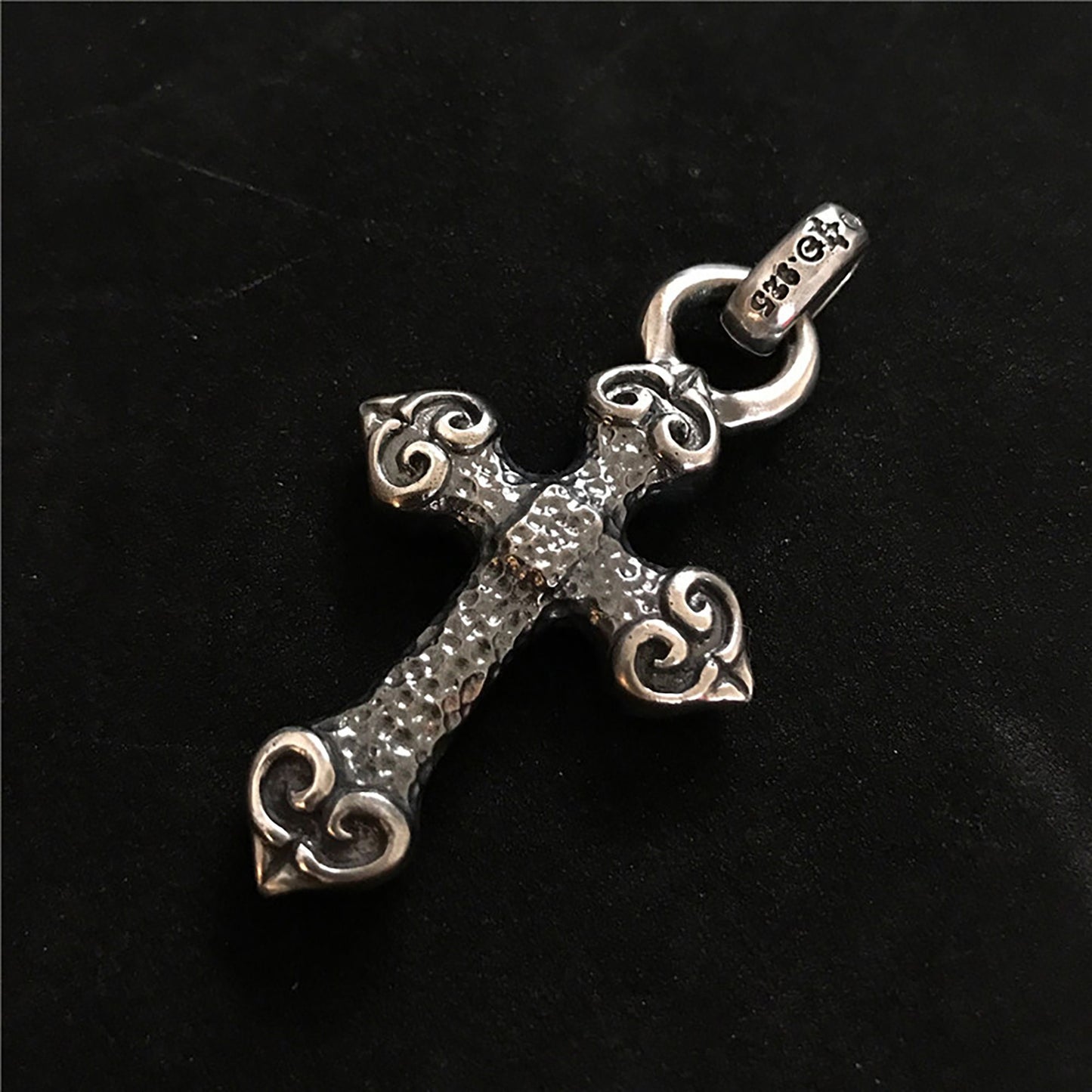 925 Sterling Silver Cross Pendant, Cross Necklace, Couple Cross Pendant, Catholic Jewelry, Gift for Him - Handmade