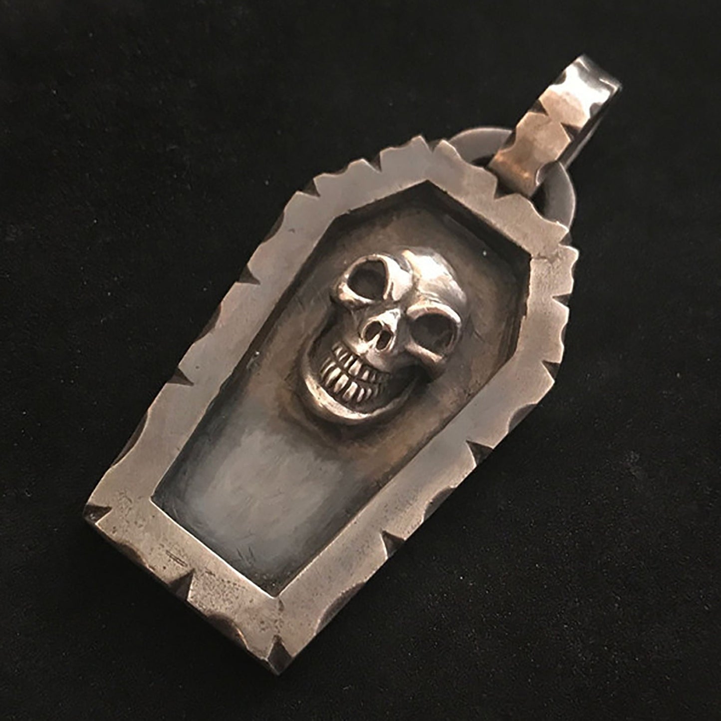 Skull Coffin Pendant,Coffin accessories,Coffin pendant,Skull pendant,skull jewelry,Death jewelry,gift for him