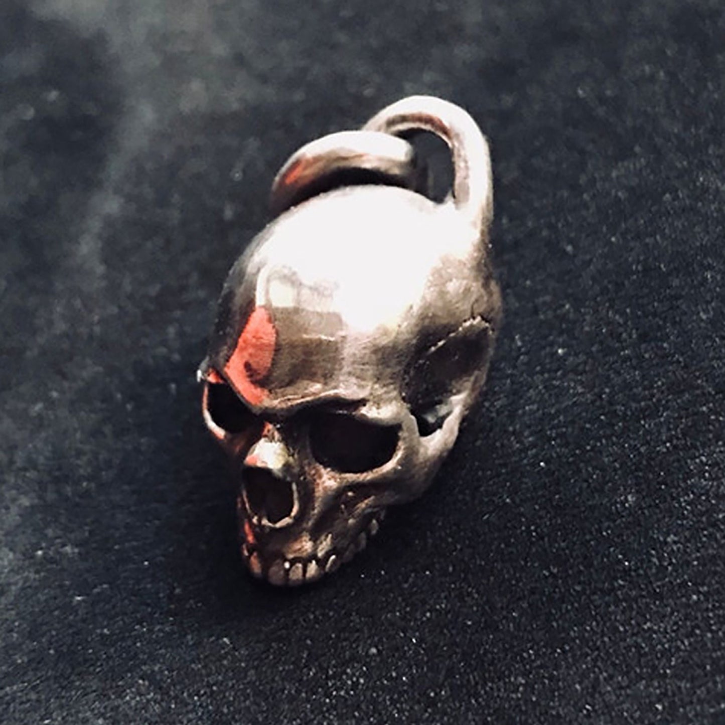 925 sterling silver skull pendant, skull necklace, skull pendant, vintage pendant, bohemian pendant