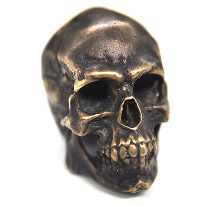 Skull pendant, skull necklace, silver skull, skull jewelry, gothic necklace, gift for boyfriend, gift for him-handmade