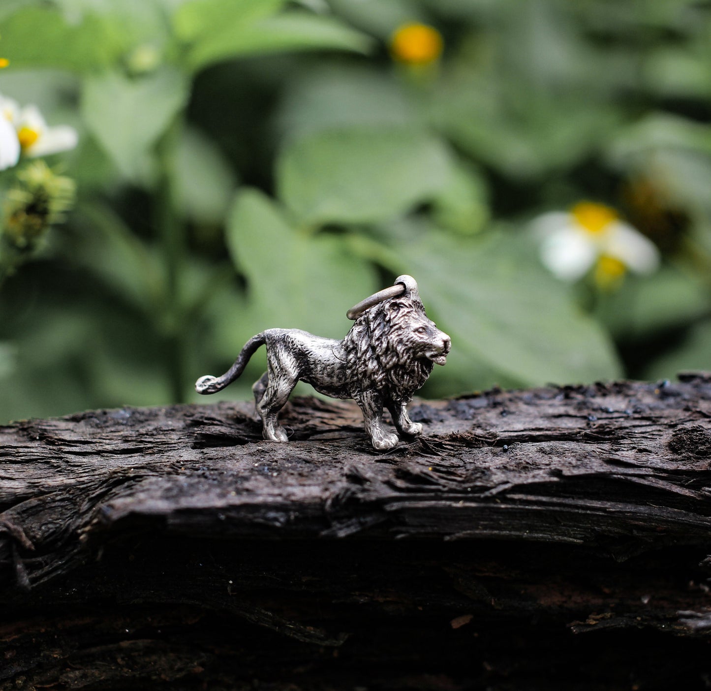 Lion 925 Silver Pendant Necklace, African Grassland Male Lion Necklace Pendant, Animal Gift Trinket - Craftsman Made