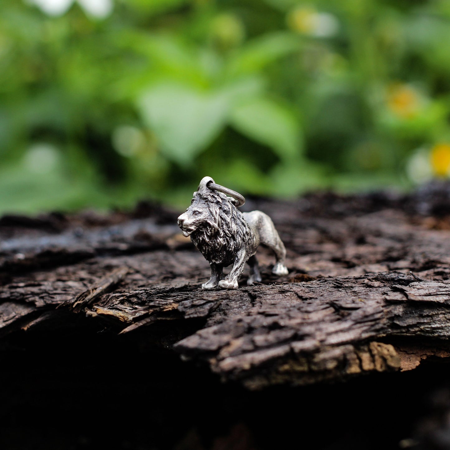 Lion 925 Silver Pendant Necklace, African Grassland Male Lion Necklace Pendant, Animal Gift Trinket - Craftsman Made