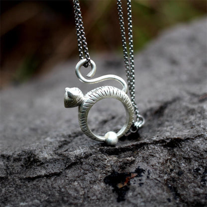 Cute Cat 925 Silver Pendant Necklace, Gift Cat Pendant Kitty Necklace Cat Necklace Small Cat Necklace Friend Gift - Craftsman Made