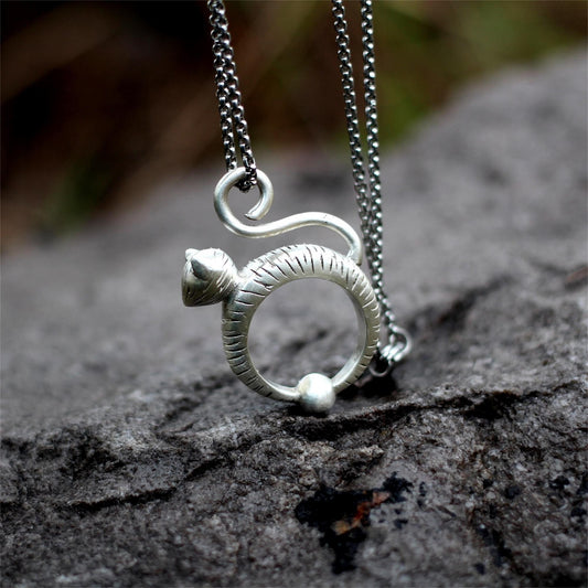 Cute Cat 925 Silver Pendant Necklace, Gift Cat Pendant Kitty Necklace Cat Necklace Small Cat Necklace Friend Gift - Craftsman Made