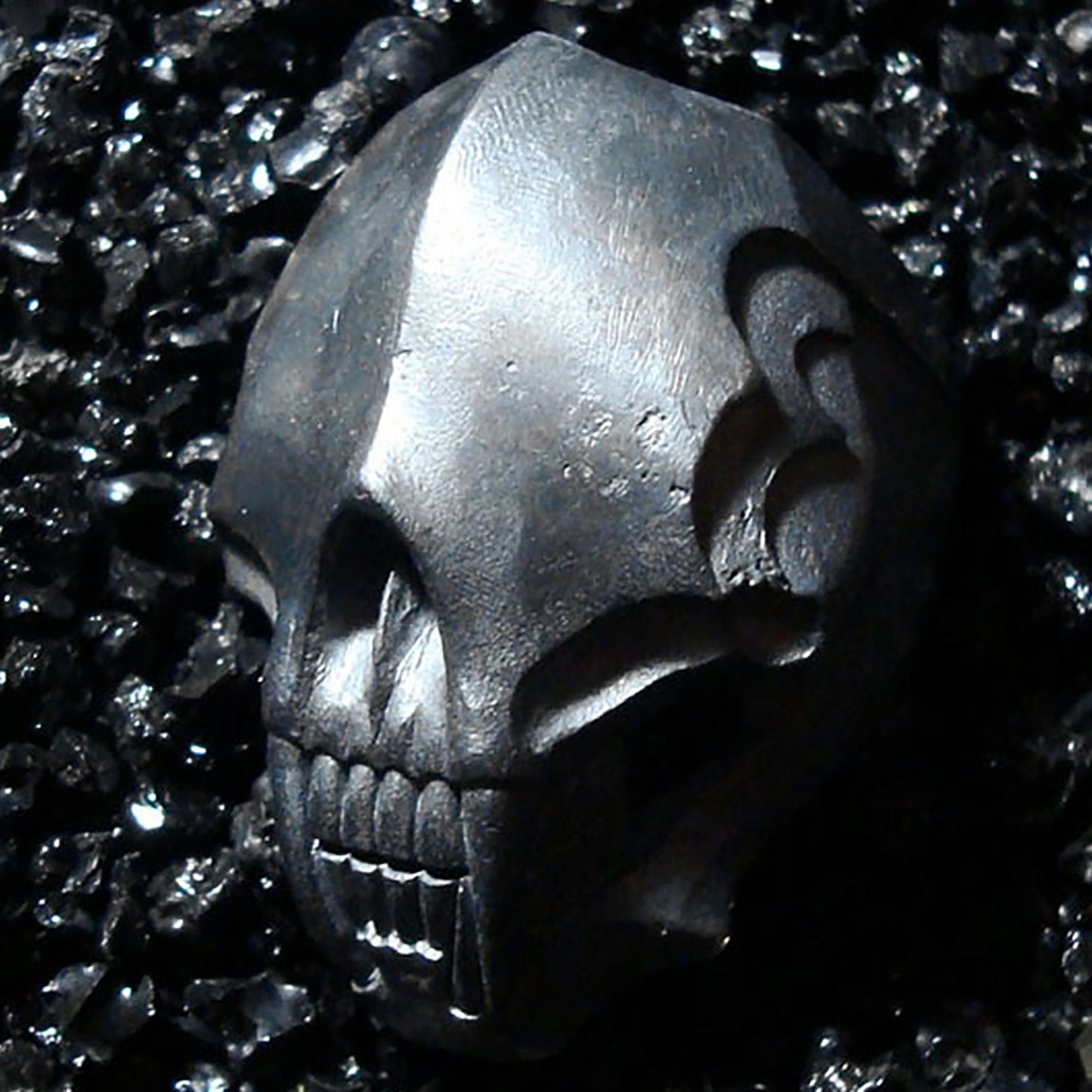 Armor skull ring, 925 sterling silver ring, faceless skull ring, faceless skull jewelry, gothic jewelry-handmade