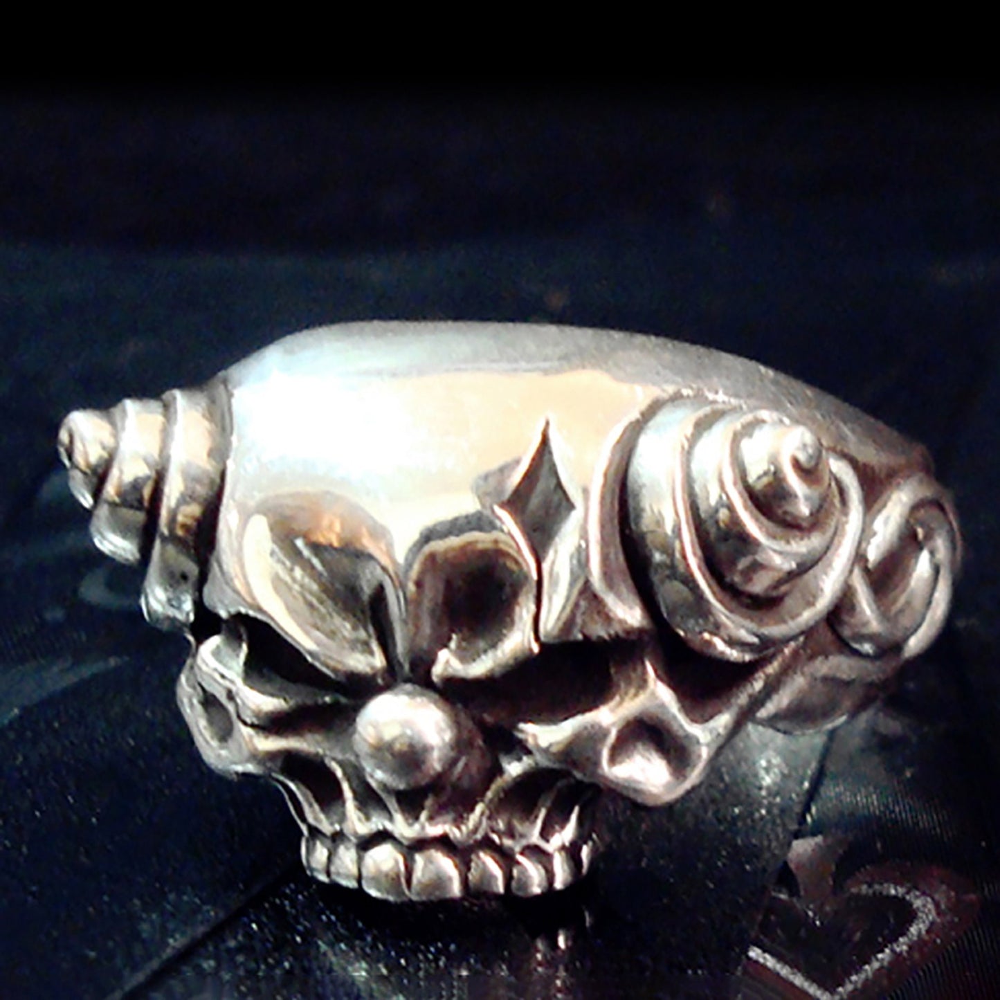 Clown skull ring 925 sterling silver, clown ring, skull ring, Halloween ring, gift for him, gift for boyfriend-handmade