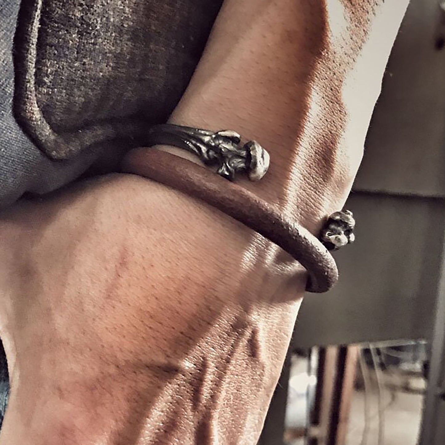 Skull bracelet, skull bracelet,men's silver bracelet, skull jewelry,boyfriend gift, gift for him