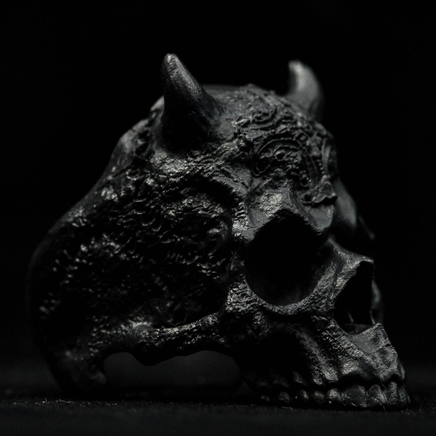 Mechanical Skull Ring, Jawless Skull Silver Ring, Delicate Engraved Sterling Silver Ring, Men's Skull Skull Ring Knight Skull Jewelry