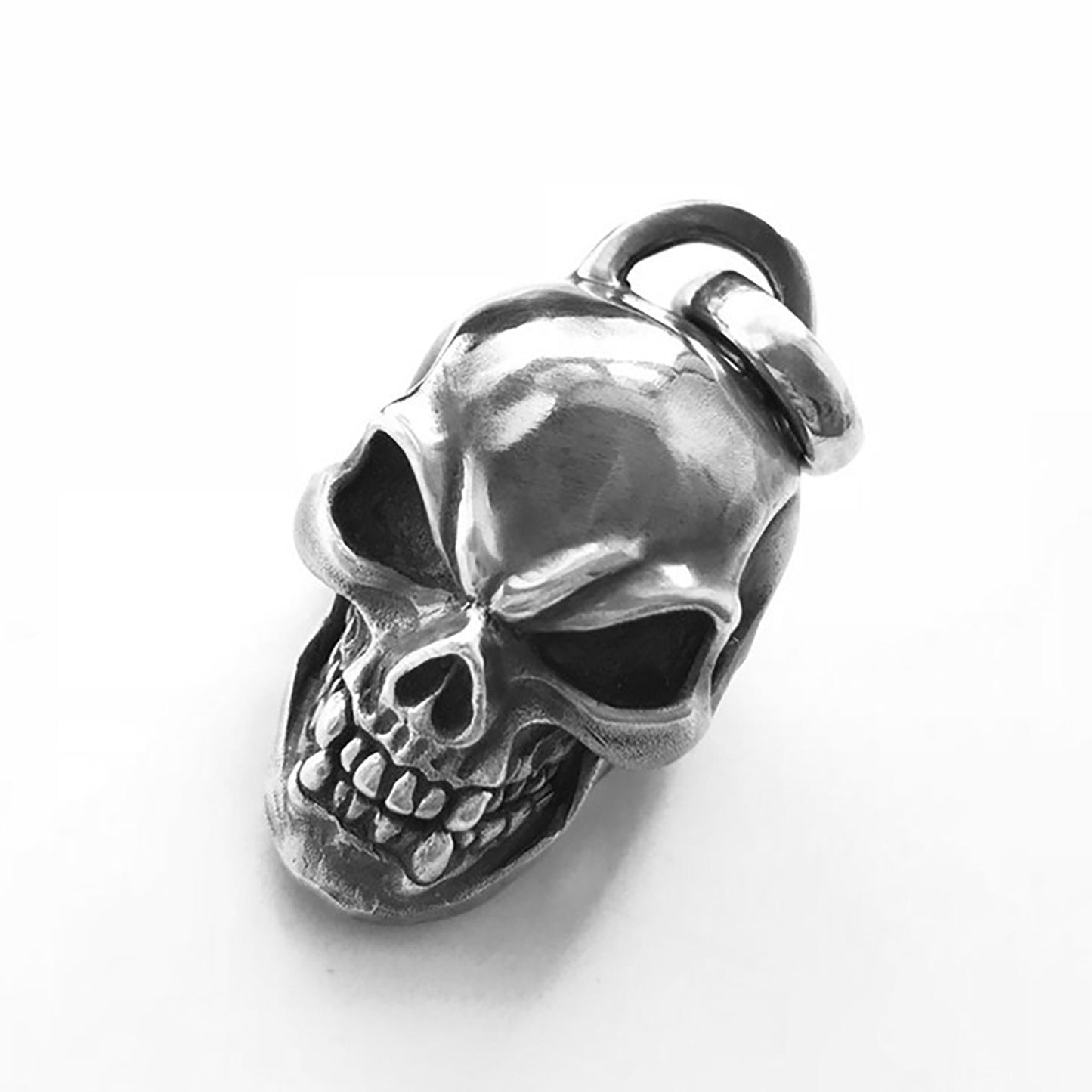 925 Sterling Silver Skull Pendant, Skull Necklace, Silver/Brass Skull Pendant, Men's Jewelry, Men's Pendant, Personalized Gift, Handmade