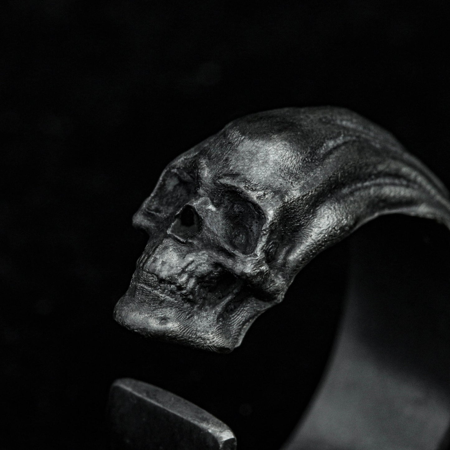 Adjustable Skull Ring-Silver Skull Ring-Gothic Ring-Halloween Ring-Silver Skull Ring-Silver Unisex Ring