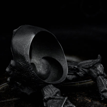 Retro demon Detail Ring ,Black  Skull Ring, Horned Satan Devil Punk Biker Rings for  Jewelry Unisex ring