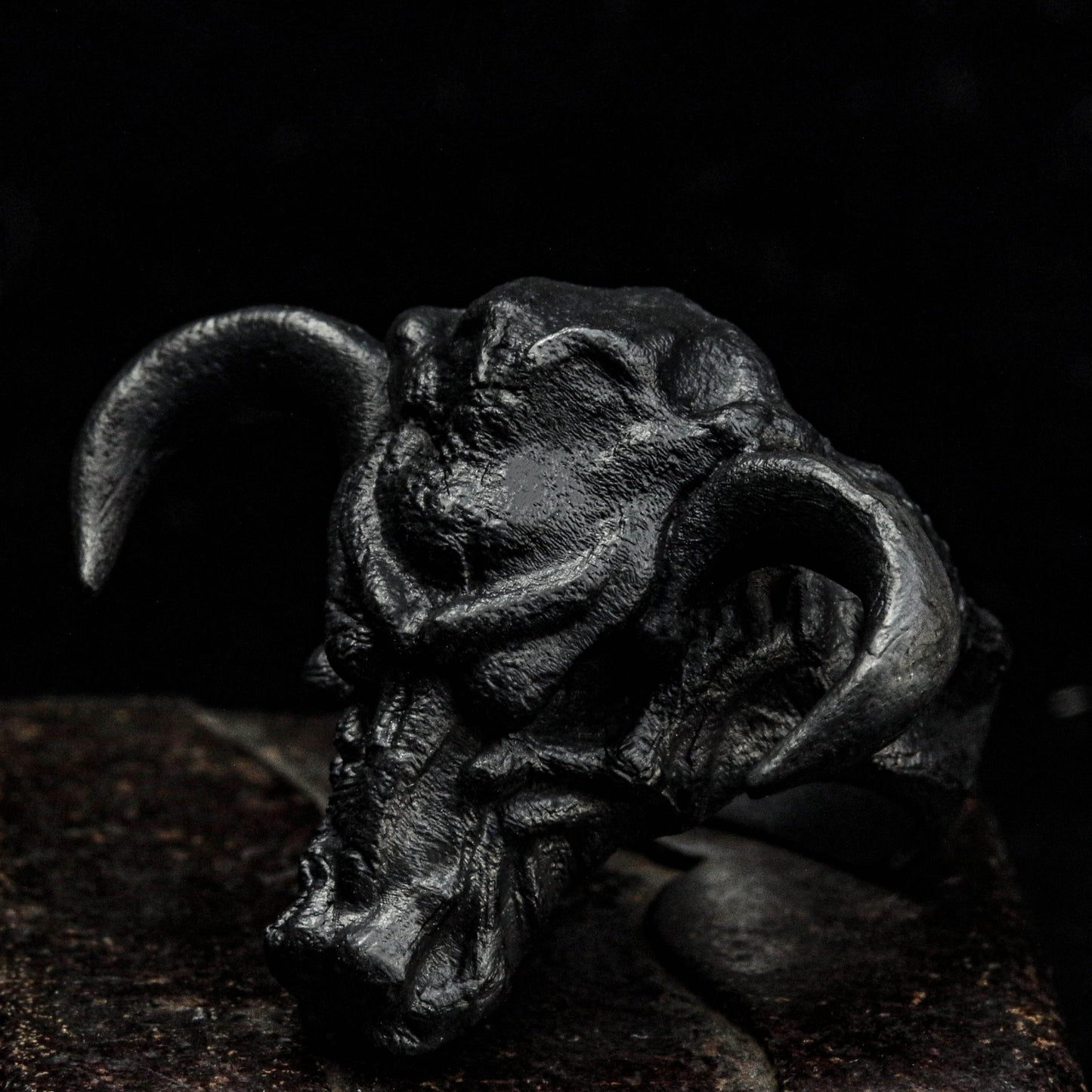 Silver Bull Ring, Mens Bull Ring, 3D Bull Head Ring, Oxidized Mens Ring, Taurus Men Ring, Silver Taurus Ring, Mens Silver Gift Ring