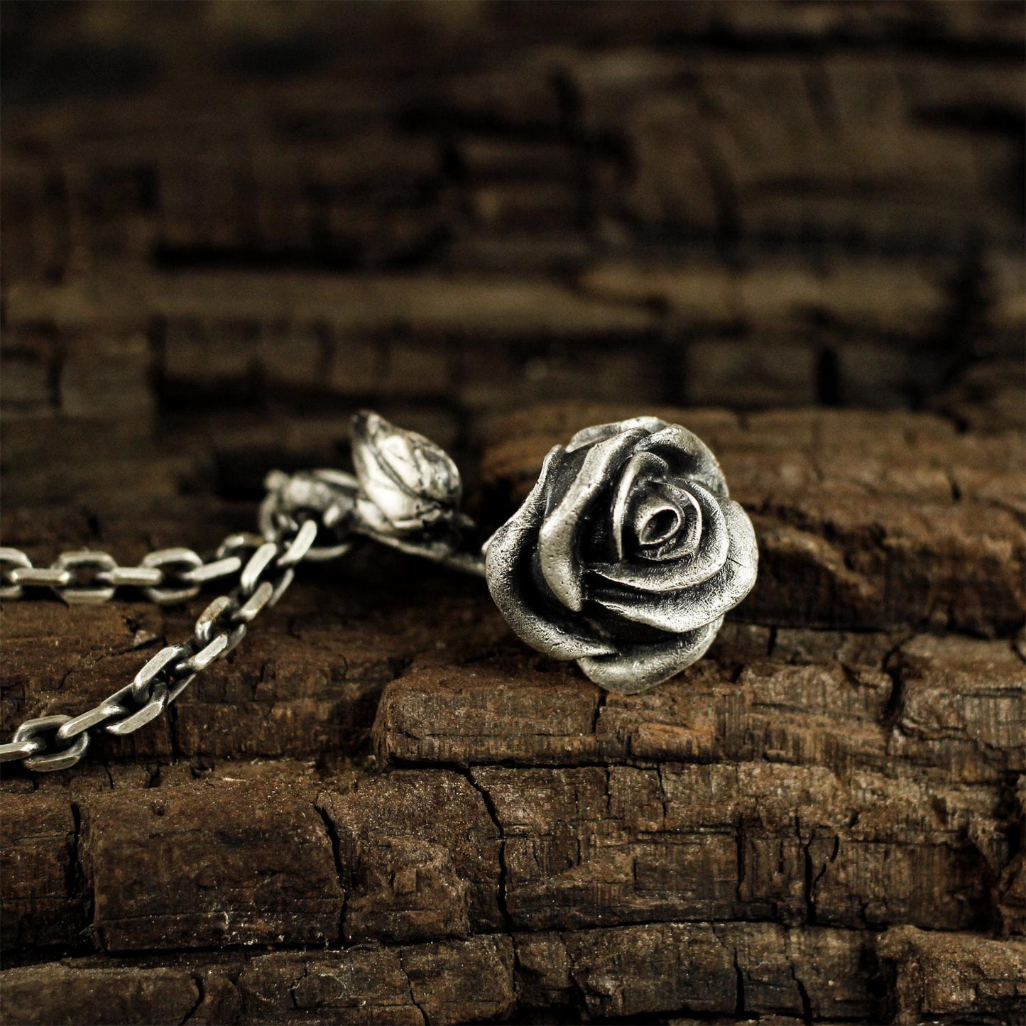 Rose flower 925 silver pendant necklace, a rose flower necklace pendant silver/brass jewelry unique gift - Craftsman made