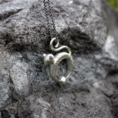 Cute Cat 925 Silver Pendant Necklace, Gift Cat Pendant Kitty Necklace Cat Necklace Small Cat Necklace Friend Gift - Craftsman Made