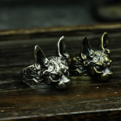 Hairless cat 925 silver ring, Pet cat silver jewelry,Canadian Hairless,Cat ring, sterling silver cat ring, original ring - Craftsmen made - SATANHORN