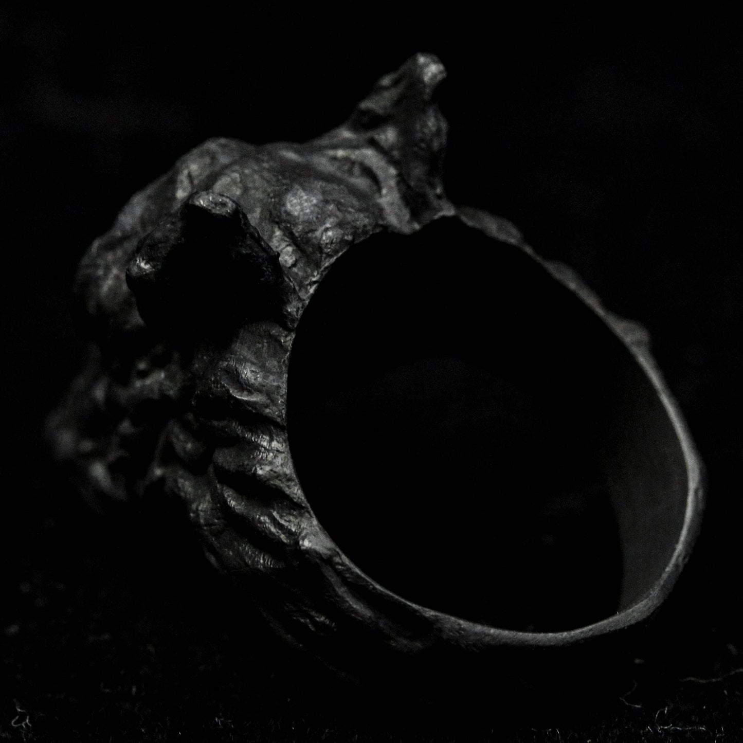 Silver Wolf 925 Silver Ring, Wolf King Skull Personality Creative Silver Ring, Vampire Gentleman Ring-Craftsmen made