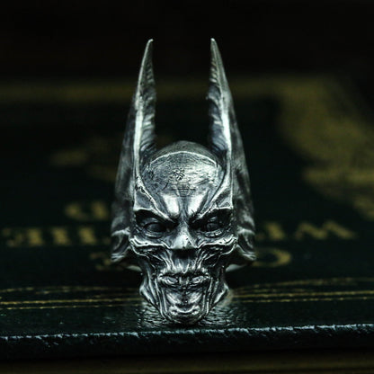 Dark Guardian Sigil Ring - 925 Silver Armor Plating Design Hero Jewelry - SATANHORN
