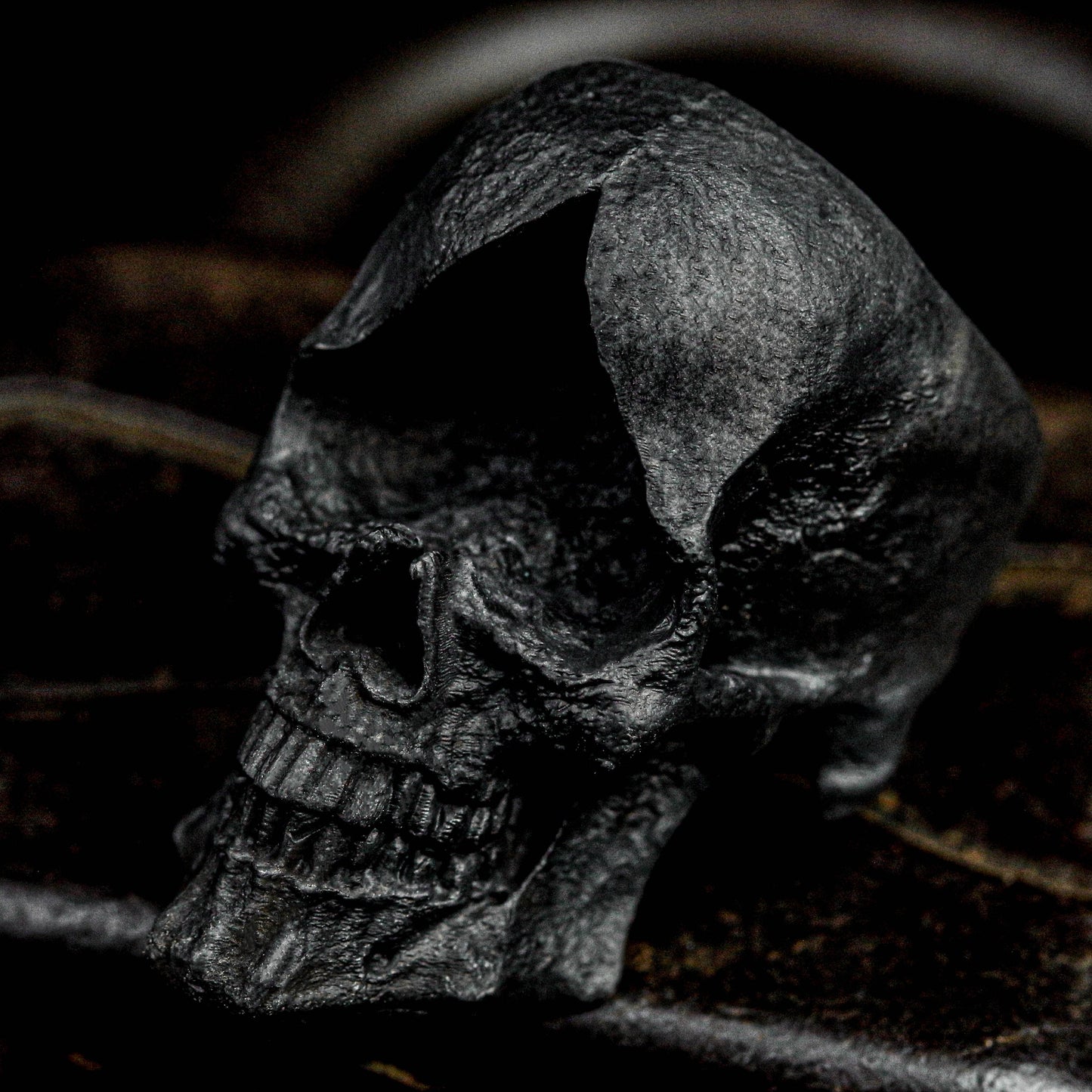 Skull ring, Standard full jaw silver men skull, biker masonic rock n roll, gothic handmade jewelry, 925 silver skull ring.