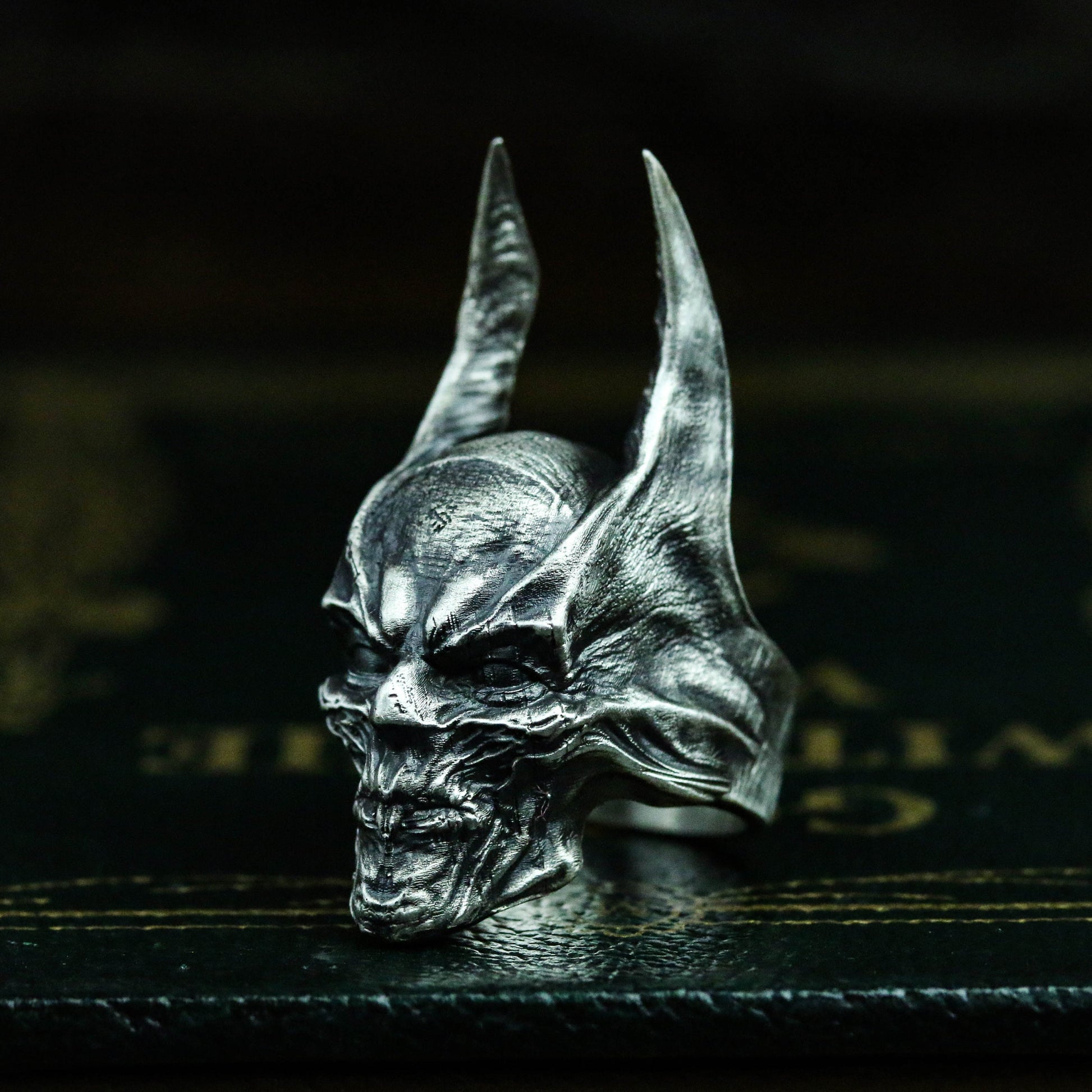 Dark Guardian Sigil Ring - 925 Silver Armor Plating Design Hero Jewelry - SATANHORN