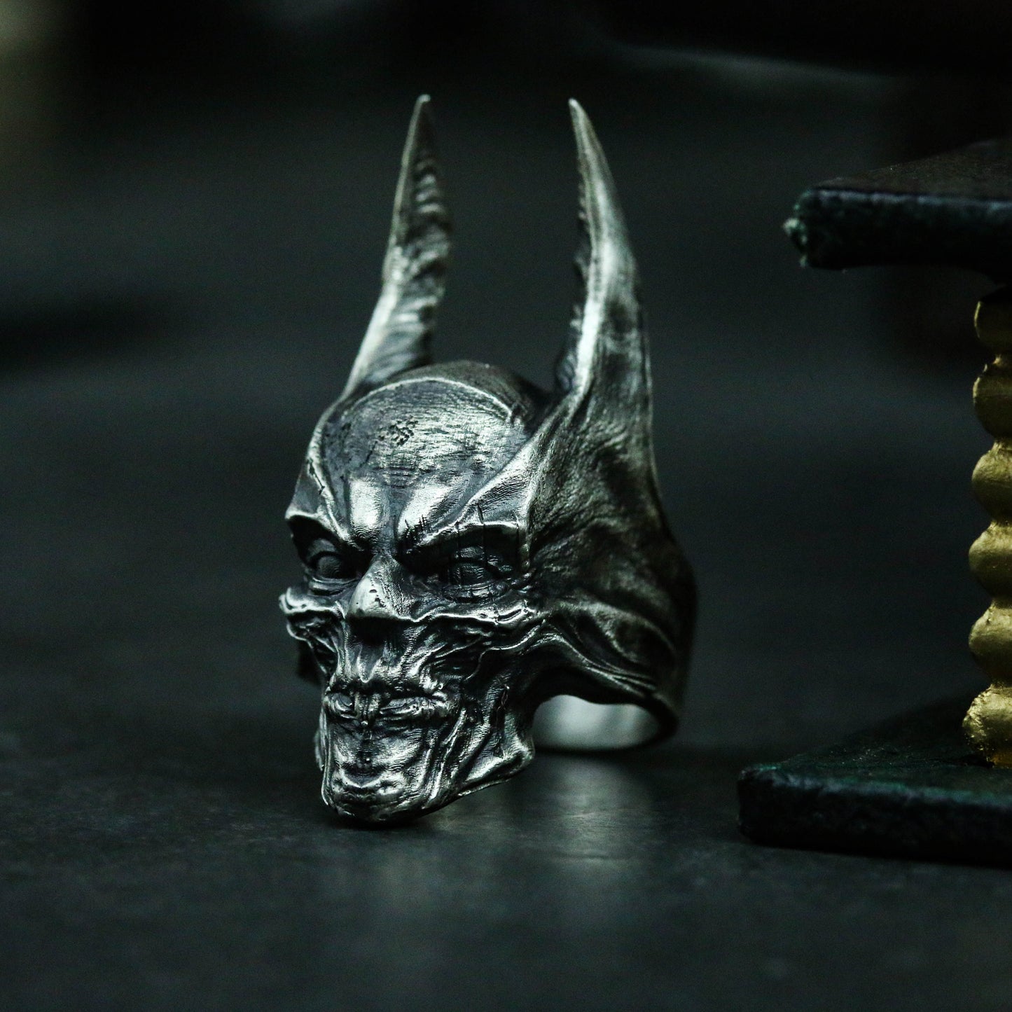Dark Guardian Sigil Ring - 925 Silver Armor Plating Design Hero Jewelry - SATANHORN