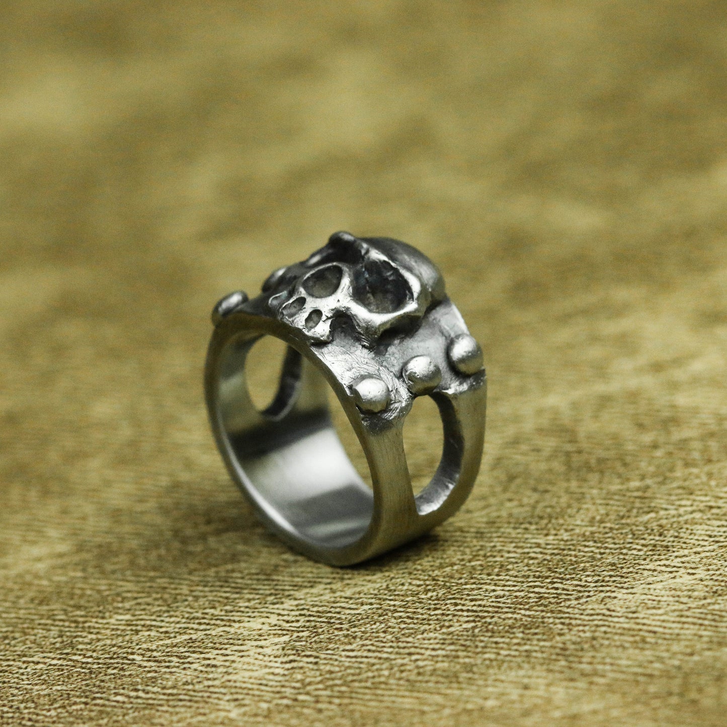 Pirate Skull 925 Silver Ring, Nautical Ring Sailor Jewelry, Punk Gothic Silver Ring-Craftsmen made - SATANHORN