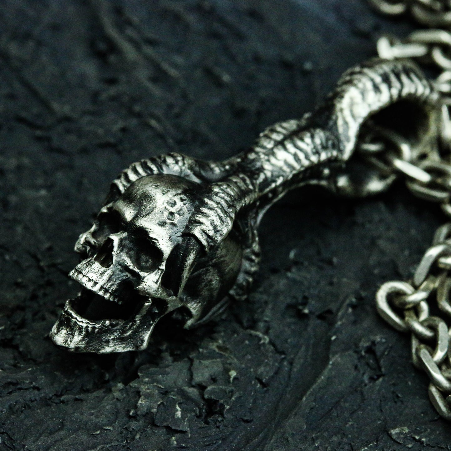 Eagle Claw Skull 925 Silver Pendant Necklace, Raptor Claw, Men's Silver Pendant Necklace, Dragon Claw Silver Pendant Necklace-Craftsman made