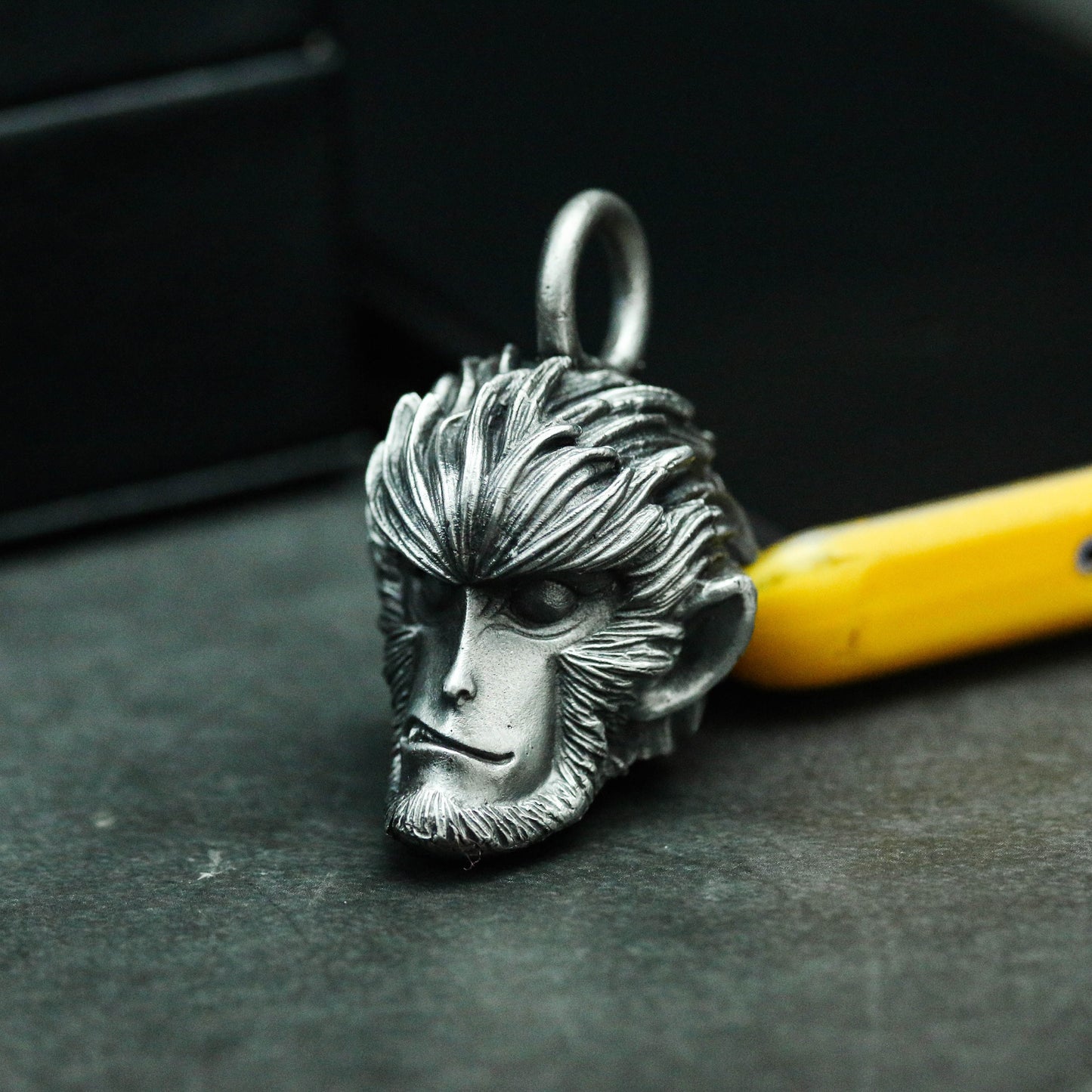 Monkey King 925 Silver Pendant, Sun WuKong, Journey to the West, Mythology and Legend,brass personality jewelry-Craftsmen made