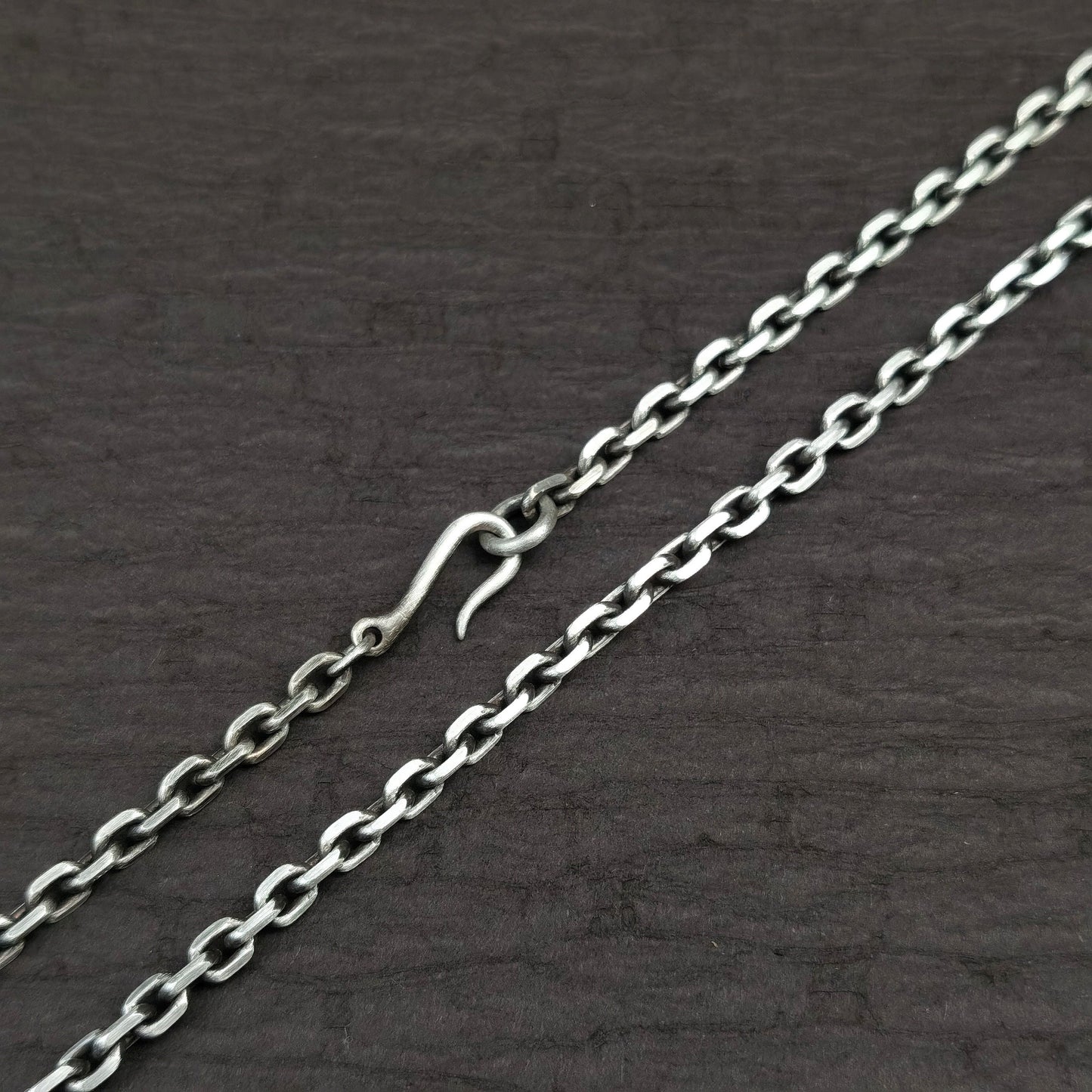 925 Sterling silver handmade necklace, all-match chain and hook design-a personalized surprise gift-Craftsmen made