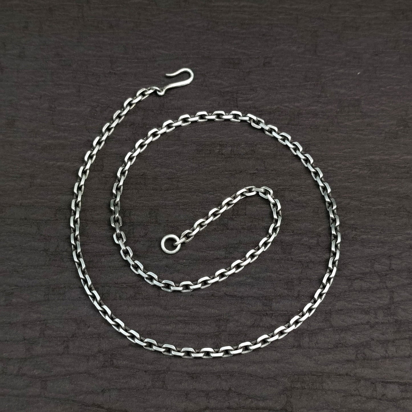 925 Sterling silver handmade necklace, all-match chain and hook design-a personalized surprise gift-Craftsmen made