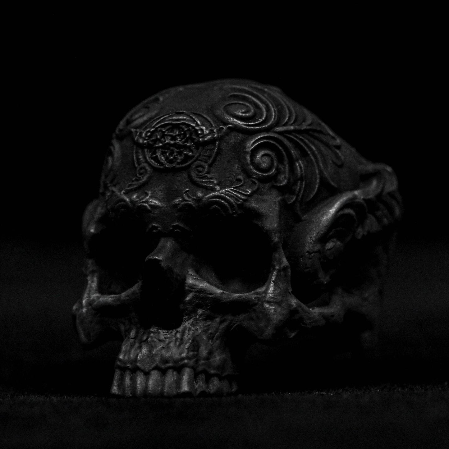 Skull 925 silver ring, skull pattern ring, Skull sterling silver ring, handmade medieval 925, unique unisex men's and women's punk.