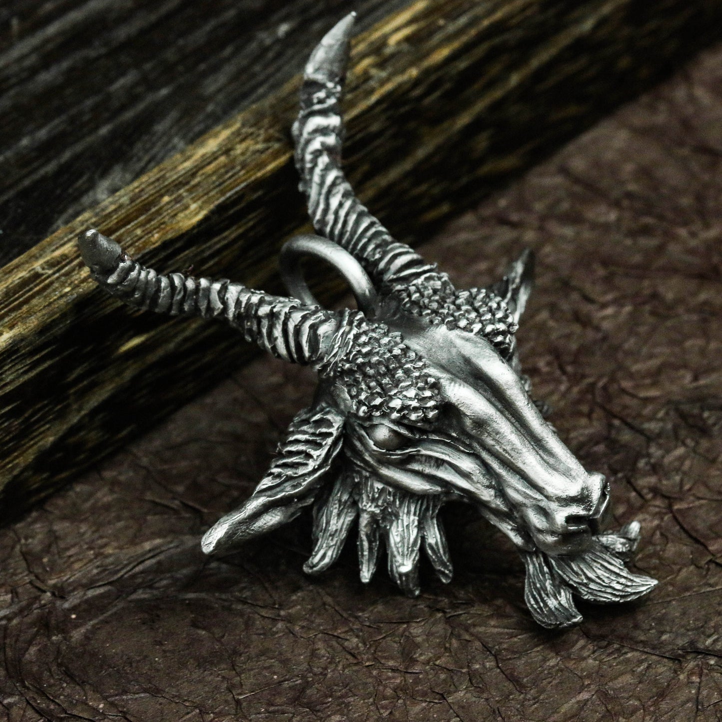 Sheep Necklace Pendant 925 Silver, Pan Sheep Satan Devil Sheep Head Necklace, Goat Necklace, Antelope Pendant, Animal Pendant-Craftsmen made