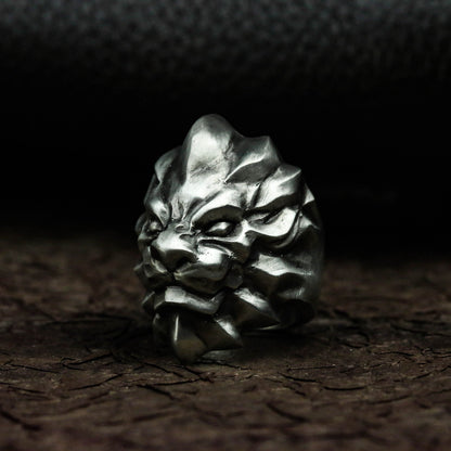 Lion Beast King 925 Silver Ring, Lion Ring, African Ring, Animal Ring, Men's Accessories Silver Ring - Handmade - SATANHORN