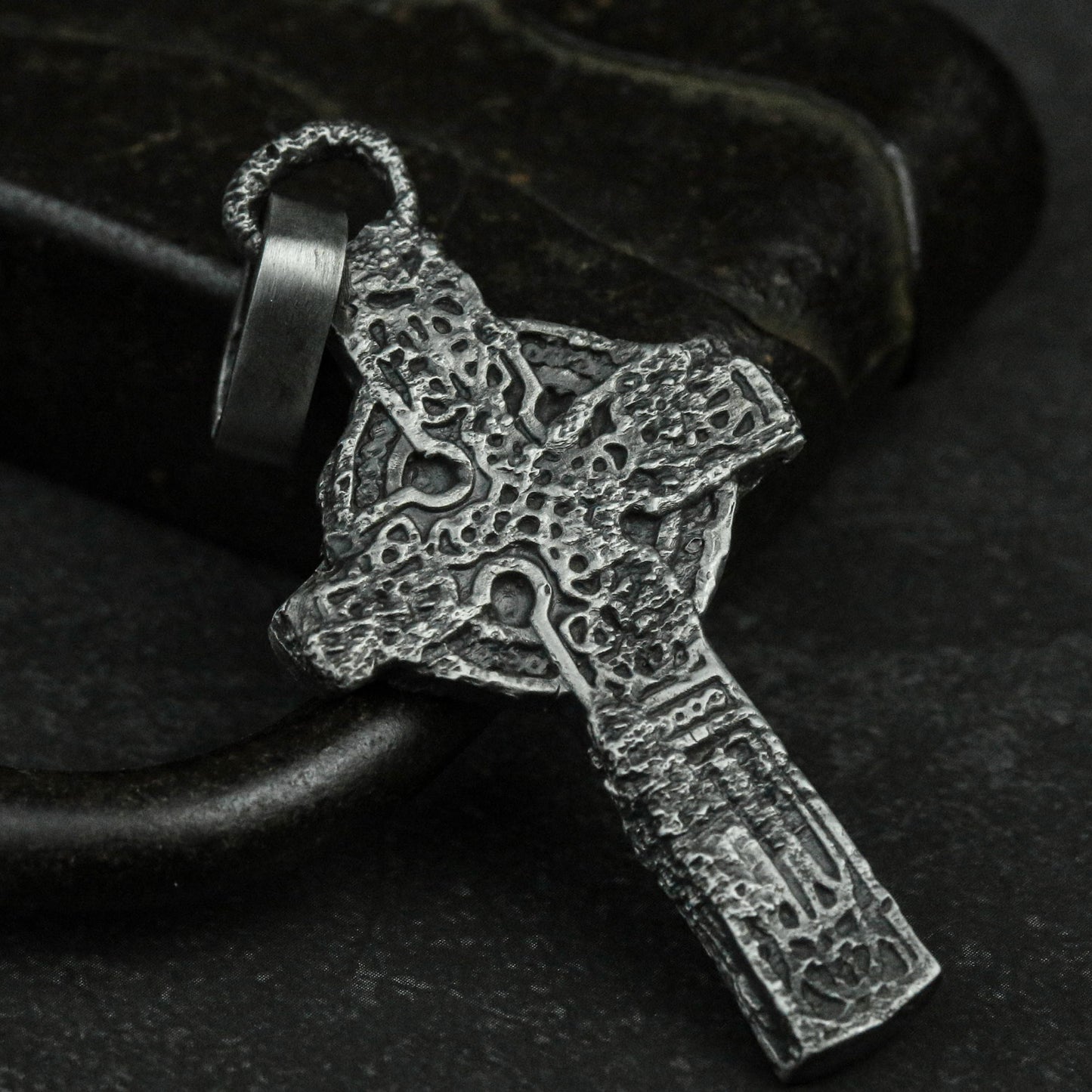 925 Silver Cross Pendant Necklace, Religious Jewelry, Greek Orthodox Cross, Men's Necklace - Handmade