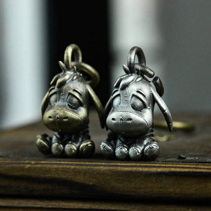 Muppet Donkey 925 Silver Pendant Necklace, Puppet Donkey Pendant, Cute Doll, Cute Donkey Jewelry, Gothic Gift-Craftsman made - SATANHORN