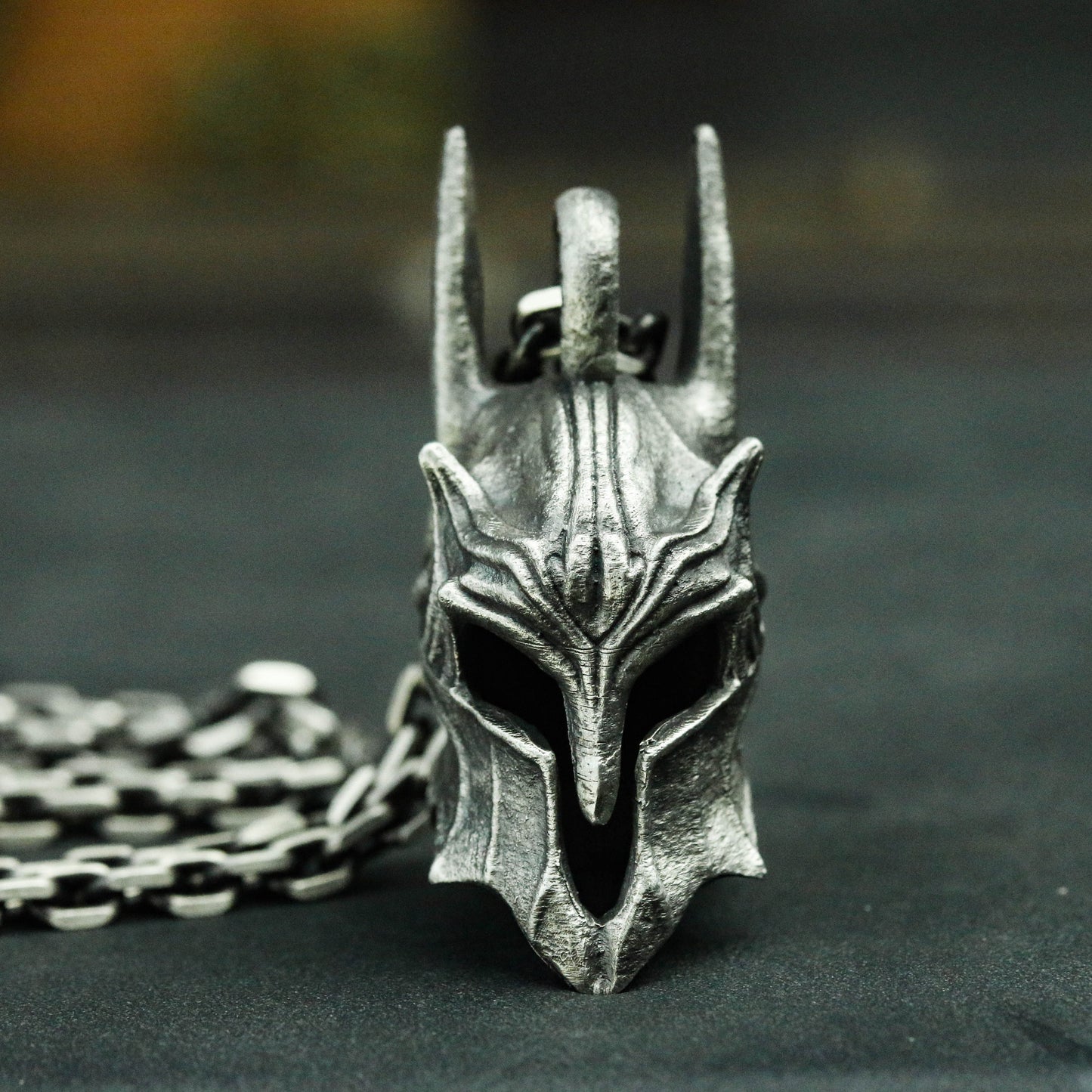 Batman Helmet 925 Silver Pendant Necklace, Super Hero, Gotham Necklace, Men's Accessories, Batman Jewelry-Craftsmen made