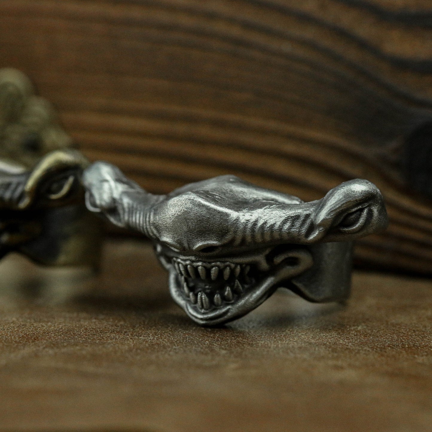 Hammerhead Shark 925 Silver Ring, Shark Ring, Animal Ring, Men's Jewelry-Craftsman made