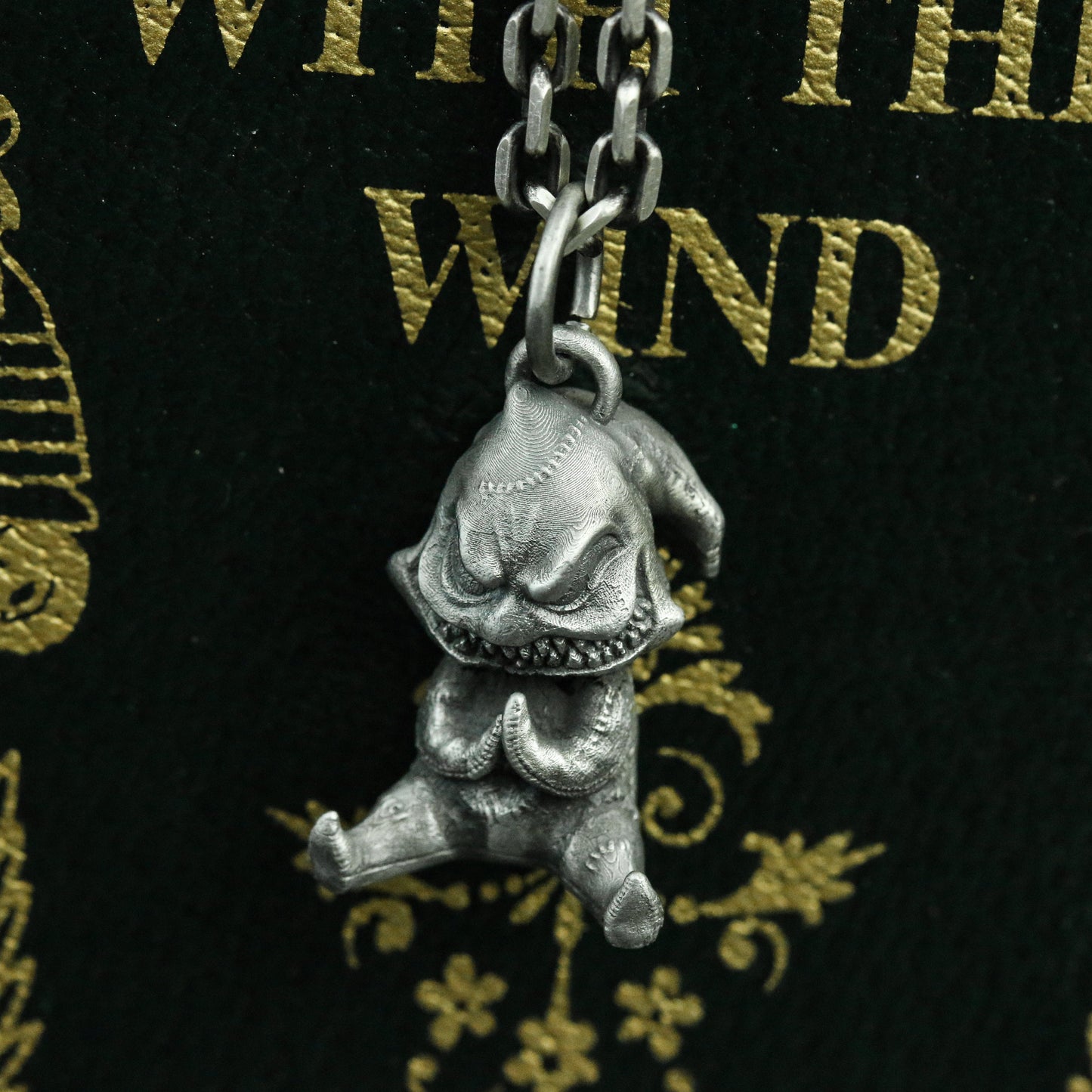 Oogie Boogie 925 Silver Pendant Necklace, The Nightmare Before Christmas, Handmade Silver Pendant, Gift Necklace-Craftsmen made