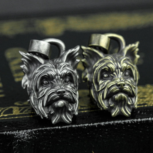 925 Sterling Silver Schnauzer Dog Pendant, Schnauzer Dog Necklace, Animal Pendants, Personalized Gifts, Men's Necklaces - Craftsman Made