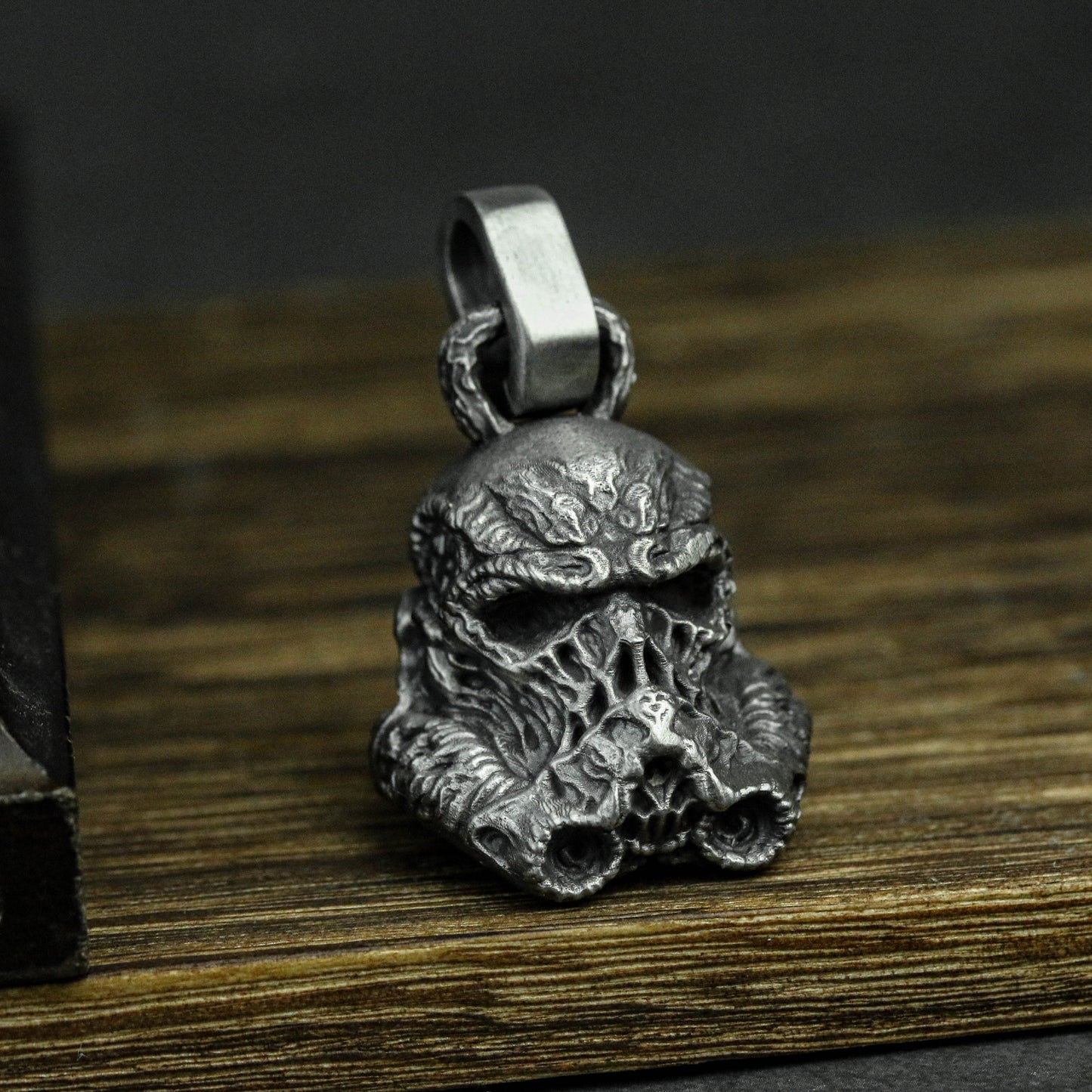 925 Sterling Silver Star Wars Soldier Helmet Pendant, Soldier Helmet Pendant, Helmet Pendant, Gift for Gamers, Men's Necklace - Artisan Made