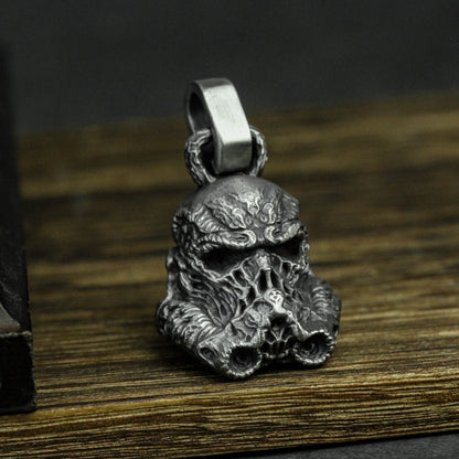Crusader Helm Pendant - 925 Sterling Silver Medieval Warrior Necklace for History Buffs