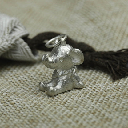 925 Sterling Silver Elephant Pendant, Elephant Necklace, Personalized Gifts, Handmade Gifts, Birthday Gifts, Gifts for Him - Handmade