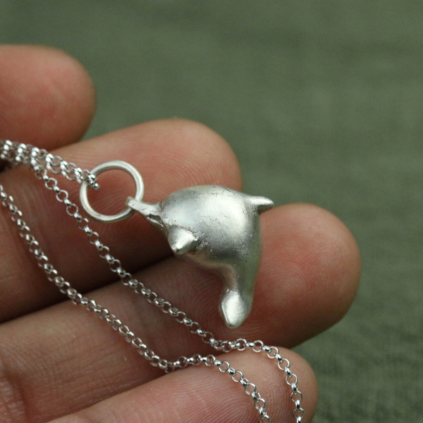 925 sterling silver whale pendant, whale necklace, animal jewelry, birthday gift, handmade gift for her