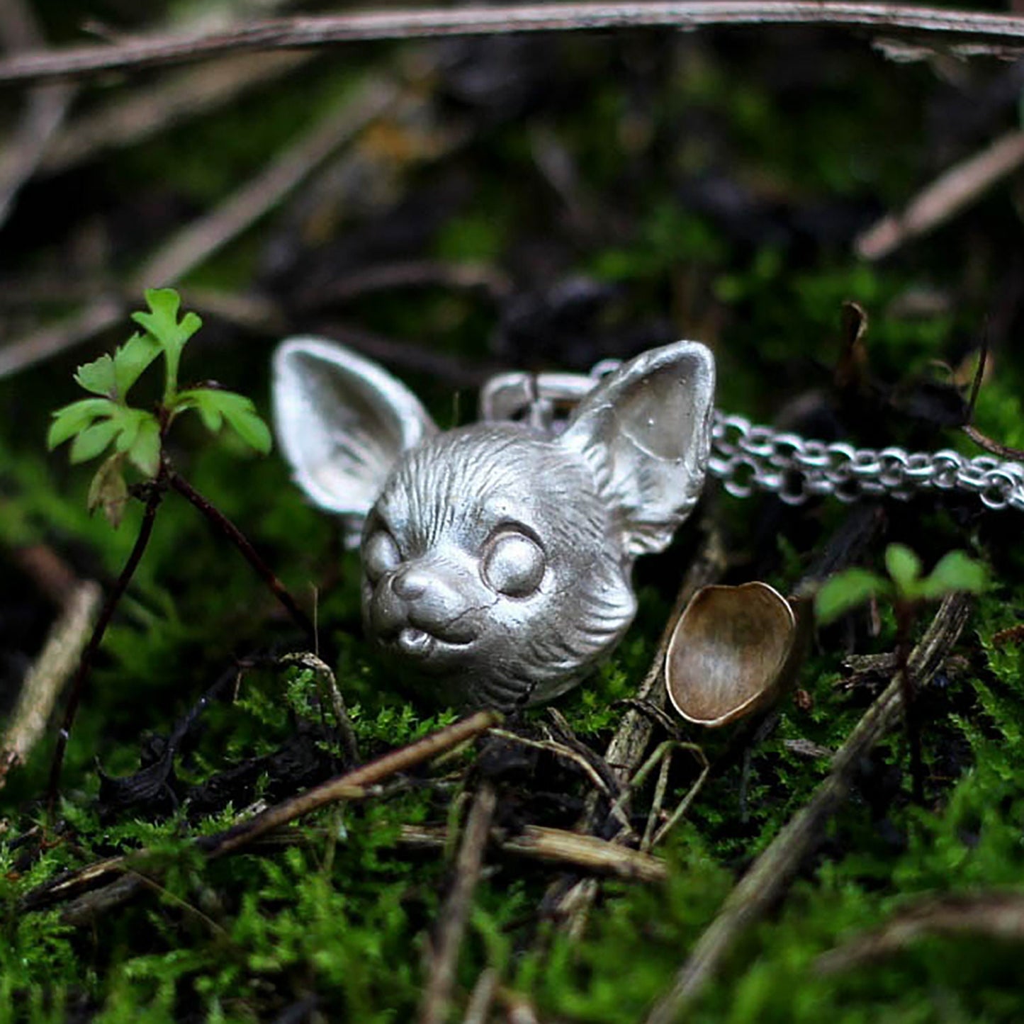 925 Sterling Silver Cat Head Pendants, Cat Head Necklaces, Animal Necklaces, Cute Jewelry, Personalized Gifts - Crafted