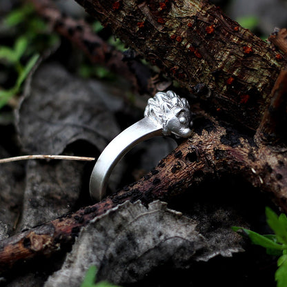 Hedgehog silver ring|Silver ring|Hedgehog ring|Hedgehog jewelry|Animal ring|Natural ring